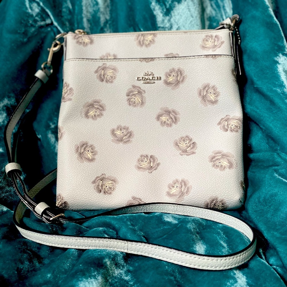 Coach Blue Floral Crossbody Purse
